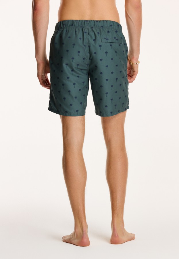 Afbeelding van 1431110222 - SCRATCHED PALM - 720 - Smokey Green - Swim Short - Shiwi